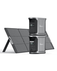 Portable Power Station Andes 1500 with Extra Battery and 200W Solar Panel (2924Wh)